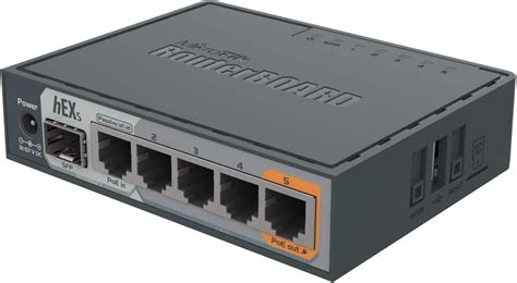 Router MikroTik con puertos Ethernet