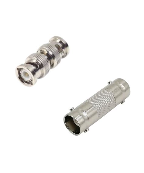 Conector BNC macho y hembra