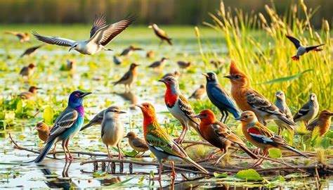 Ilustración de diversas especies de aves y insectos del campus UTP