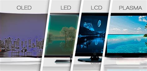 Ilustración comparativa de diferentes tipos de pantallas, desde CRT hasta OLED, mostrando la evolución de la tecnología de visualización.