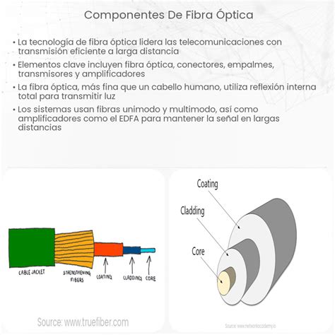 Diagrama de una caja terminal de fibra óptica mostrando sus componentes internos