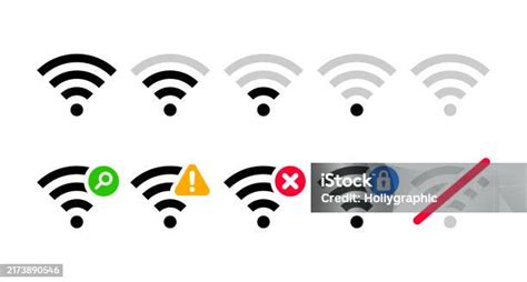 Ilustración de una señal Wi-Fi débil y fuerte