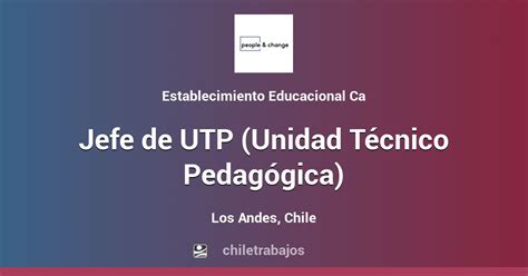 Estructura organizativa de la Unidad Técnico Pedagógica (UTP)