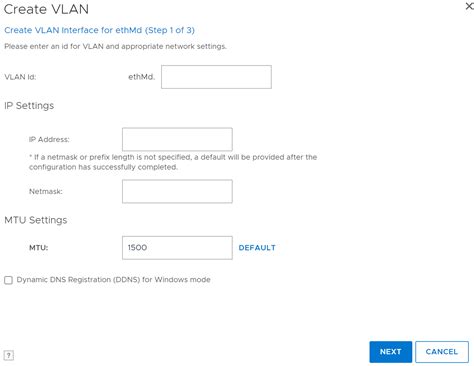 Captura de Pantalla de Configuración de VLAN