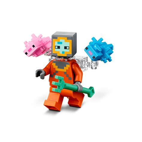 Personajes de LEGO luchando contra máquinas