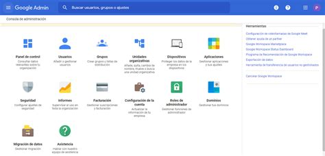 Captura de pantalla de la consola de administración de Google Workspace con la opción IMAP resaltada