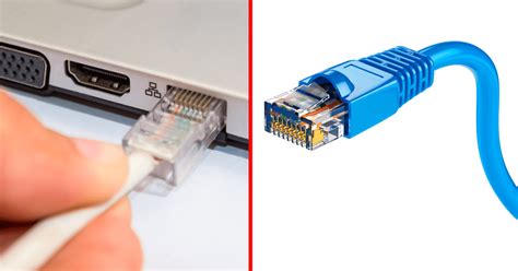 Cable Ethernet conectado a una consola PlayStation