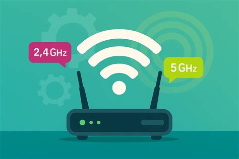 Router con etiquetas de velocidad Wi-Fi