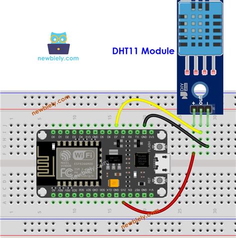 Diagrama de conexión ESP8266 DHT11