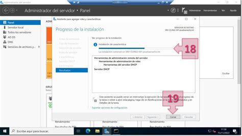 Instalación del rol DHCP en Windows Server