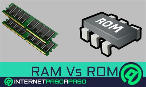 Diagrama comparativo de memoria RAM y ROM