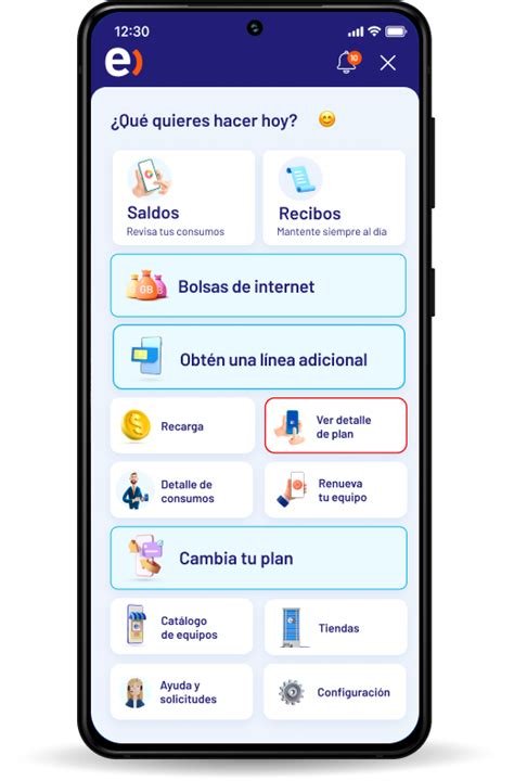 Interfaz de la App Entel TV