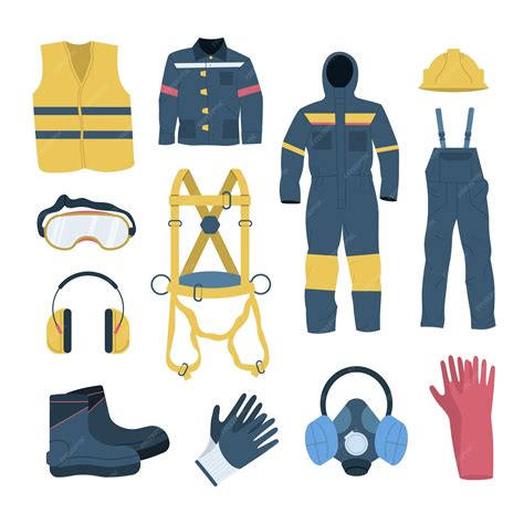 Ilustración de equipo de protección personal para instaladores de fibra óptica