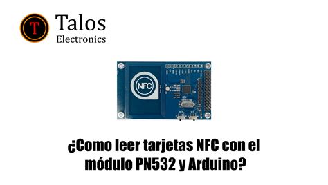 Tarjeta NFC siendo leída por un módulo PN532