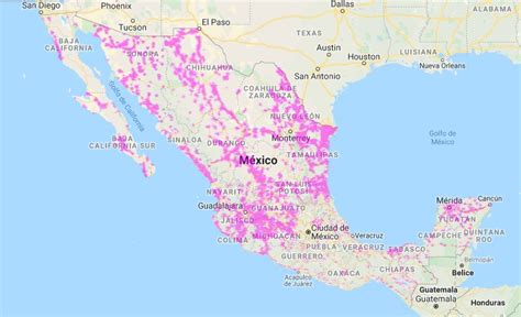 Mapa de cobertura 4G LTE