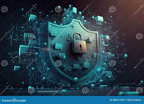 Ilustración de un escudo protegiendo un ordenador de virus