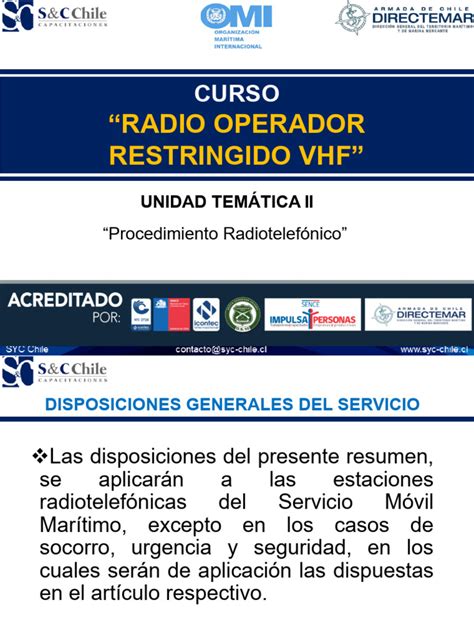 Diagrama de procedimiento radiotelefónico VHF