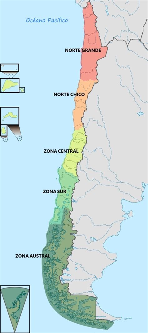 Mapa de Chile con zonas de cobertura telefónica limitada