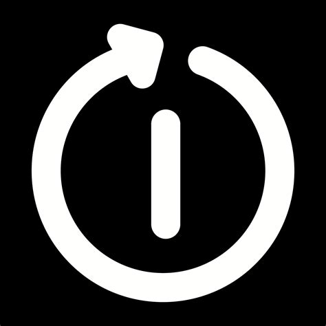 Icono de un televisor con un símbolo de reinicio