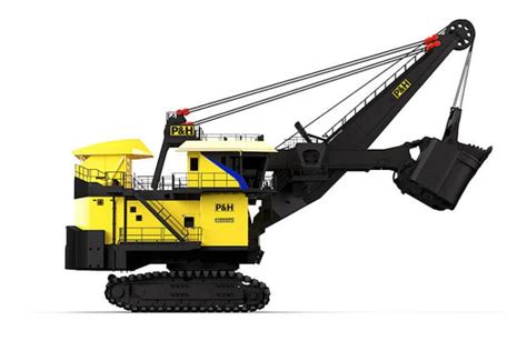Pala eléctrica P&H 4100 XPC en operación minera