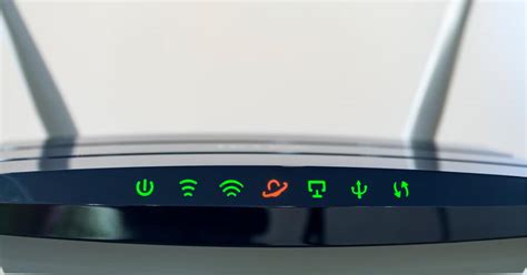 Router inalámbrico con luces parpadeantes