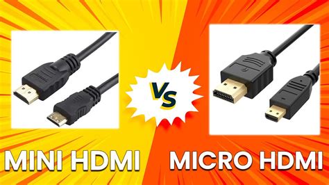 Ilustración comparativa de puertos Micro HDMI y Micro USB