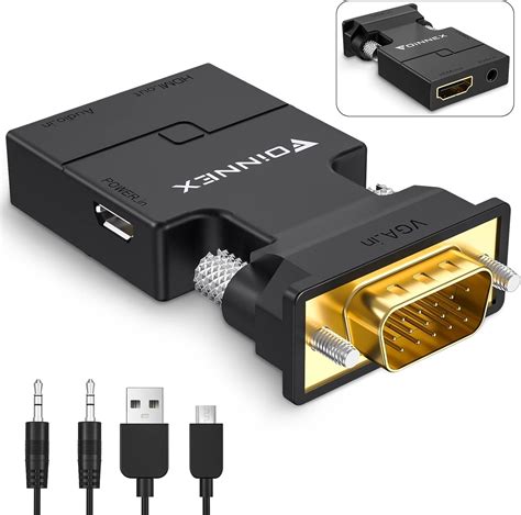 Adaptador HDMI a VGA con salida de audio