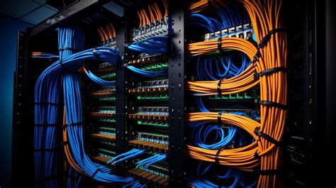 Cableado estructurado en un centro de datos