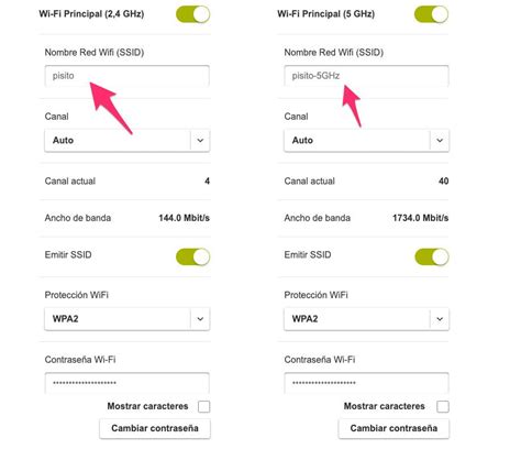 Configuración de red WiFi en router