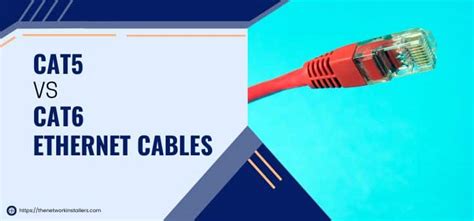Diagrama comparativo de cables Ethernet Cat5 y Cat6