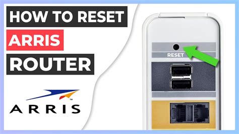 Router Arris con botón de reset visible