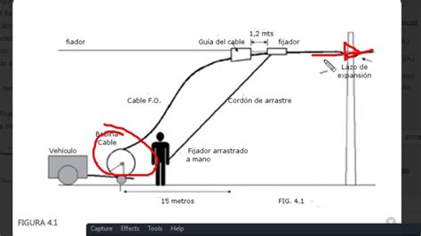 Ejemplo de un plano CAD para tendido de fibra óptica