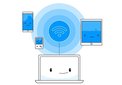 Diagrama explicando cómo funciona un hotspot Wi-Fi