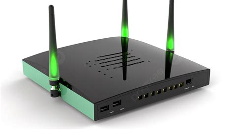 Imagen de un router moderno con luces LED indicadoras