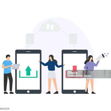 Ilustración de dos teléfonos móviles compartiendo datos mediante NFC