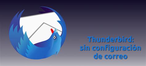 Captura de pantalla de la configuración de cuenta en Thunderbird