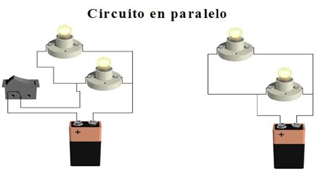 Esquema de un circuito de iluminación en paralelo