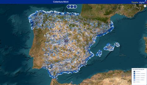 Mapa de cobertura de fibra óptica en España
