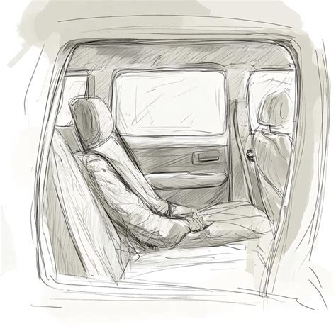 Persona sentada en un coche con la ventana abierta, sintiéndose mareada