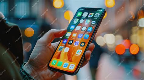 Persona actualizando un teléfono inteligente