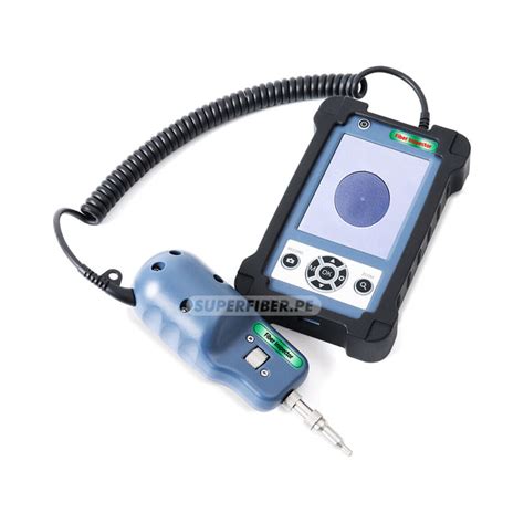 Microscopio para inspección de conectores de fibra óptica