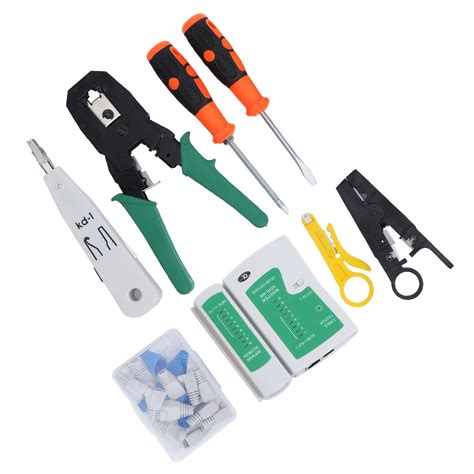 maletín de herramientas para cableado de red