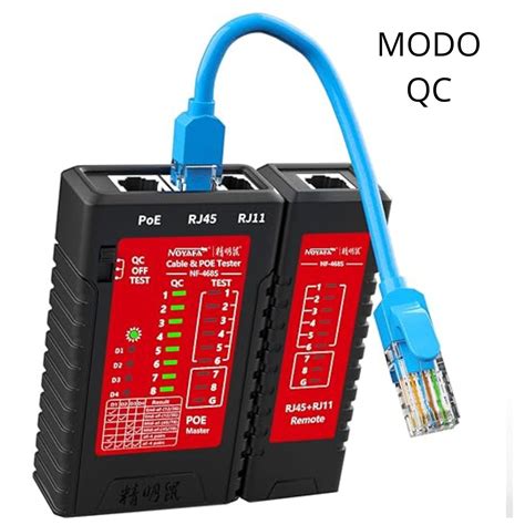 diagrama de un comprobador de cables de red