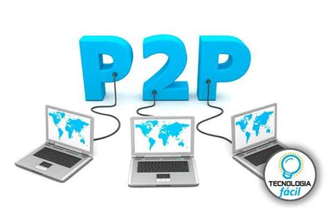 Ilustración de una red P2P