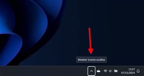 Icono de conexión Wi-Fi en la bandeja del sistema