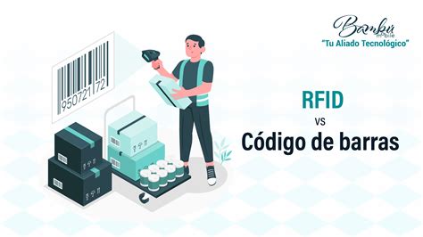 Infografía comparativa: Beneficios de RFID vs. Códigos de Barras