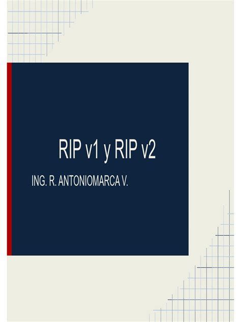 Tabla comparativa de características entre RIPv1 y RIPv2