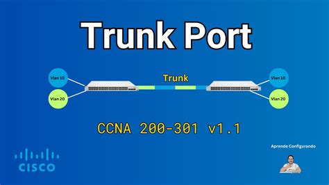 Infografía explicando el concepto de puerto Trunk y cómo permite el paso de múltiples VLANs.