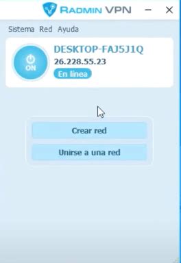Diagrama de flujo para crear y unirse a una red Radmin VPN