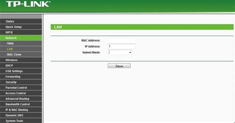 Interfaz de configuración de canal Wi-Fi en un router